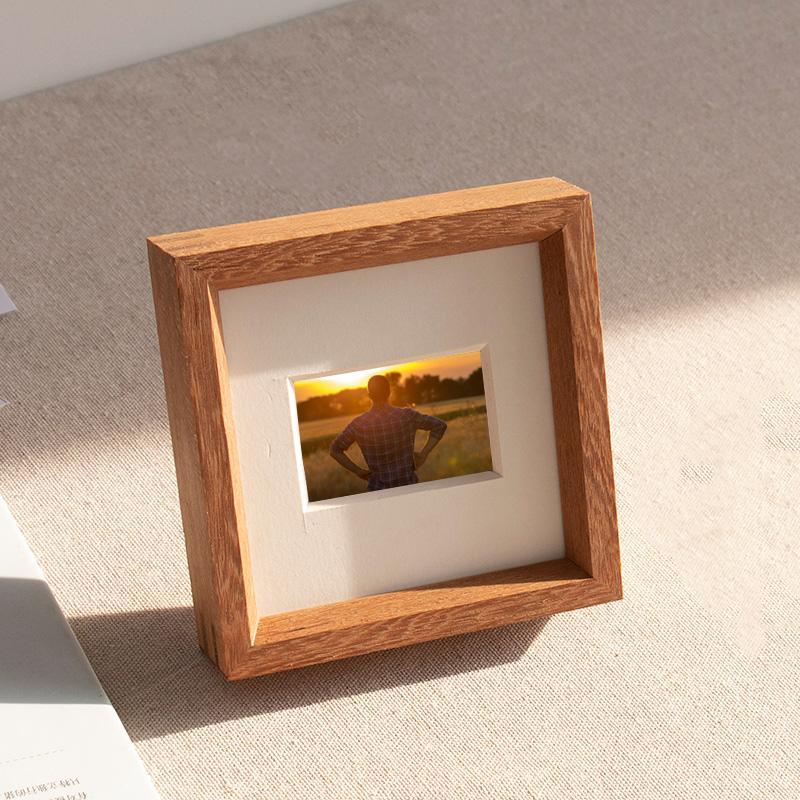 WoodFrame - Elegant Wooden Square Photo Frame