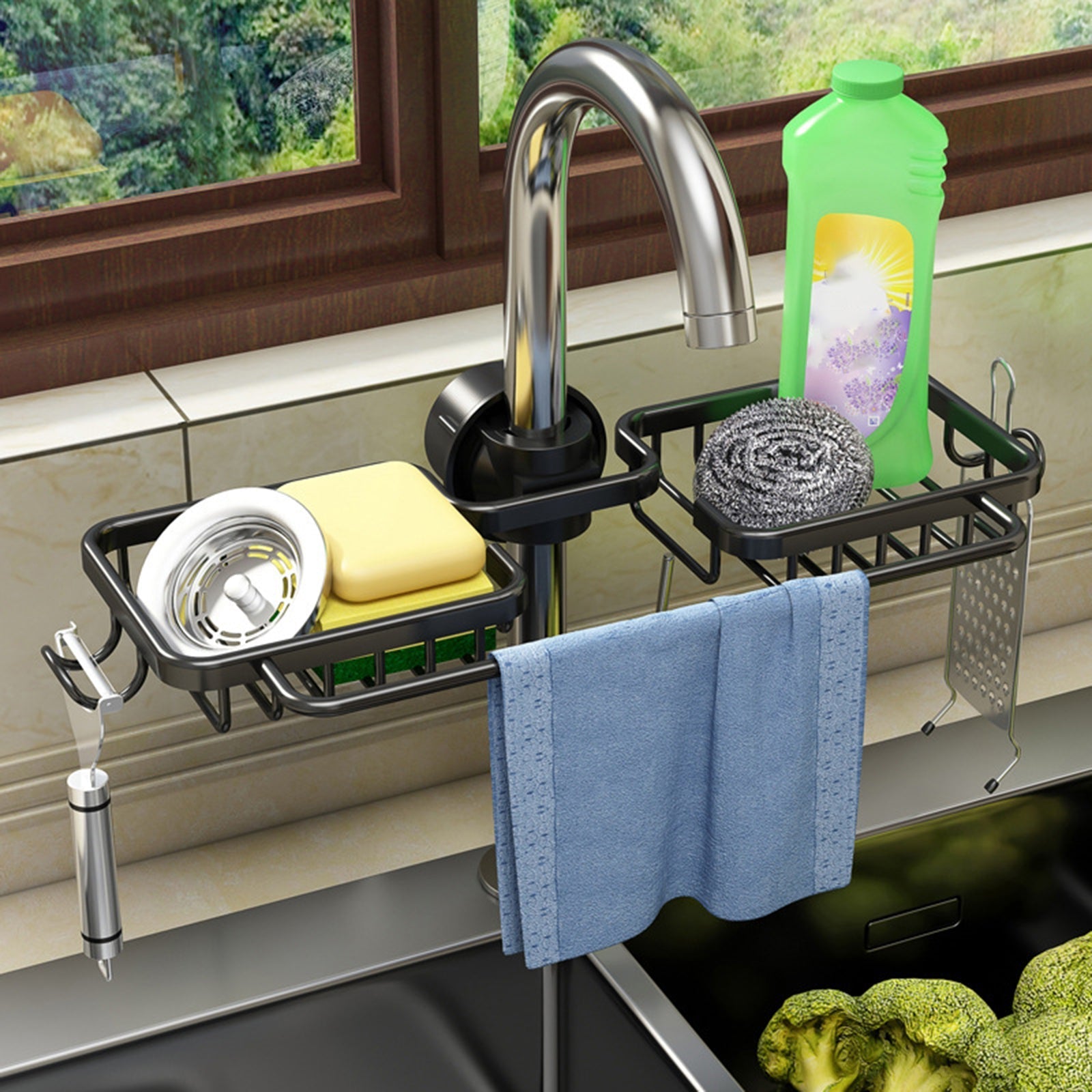 SinkMaster Organizer - Solution Pratique Cuisine Nette