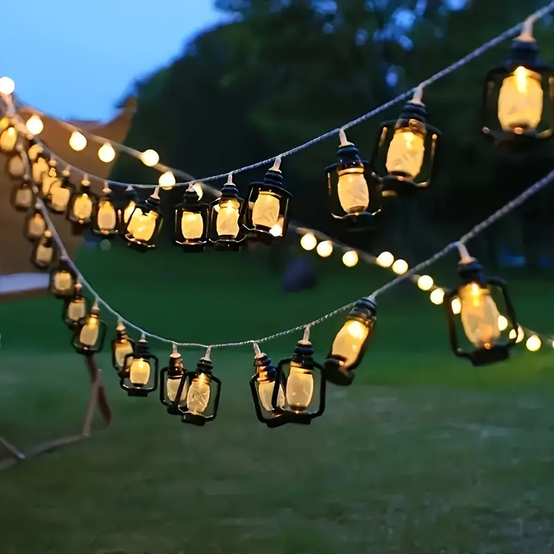 HolidayGlow - Retro LED String Lights for Festive Decor