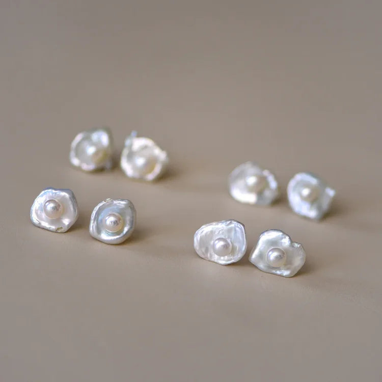 Noa - Boucles en perle baroque, minimalisme et charme