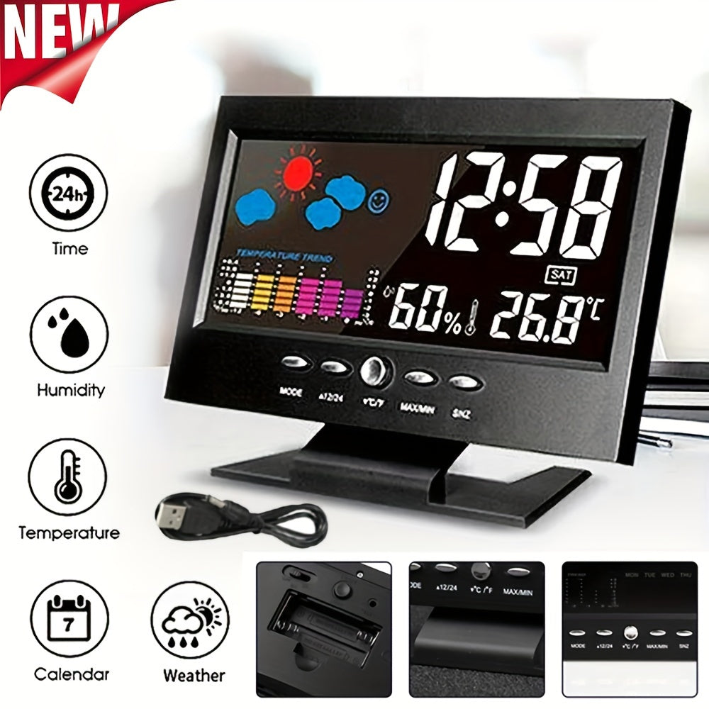 TimeSense - Smart Digital Alarm Clock with Snooze
