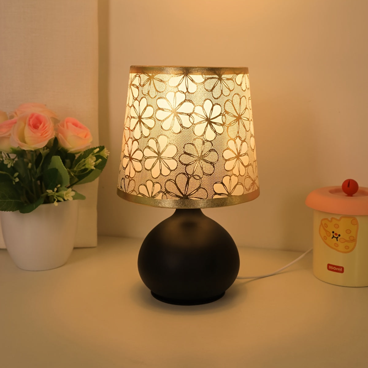RetroLamp - Scandinavian Fabric Table Lamp with USB Port