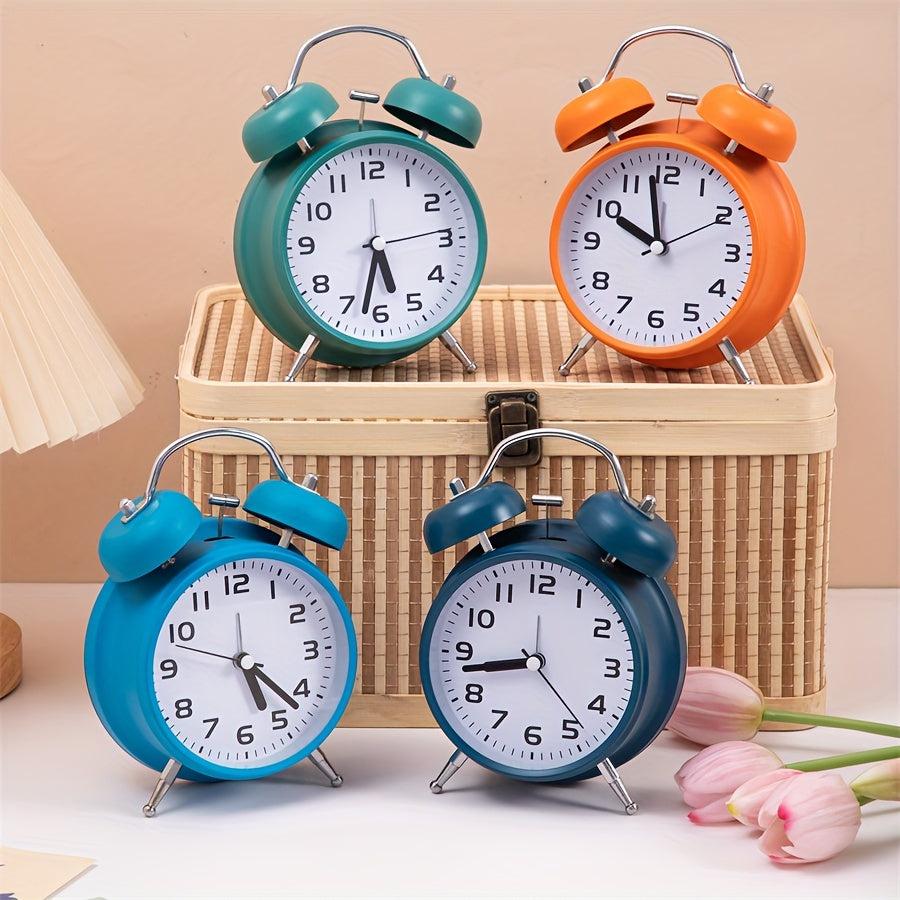 TimeRing Clock - Retro Metal Alarm Clock with Timeless Design
