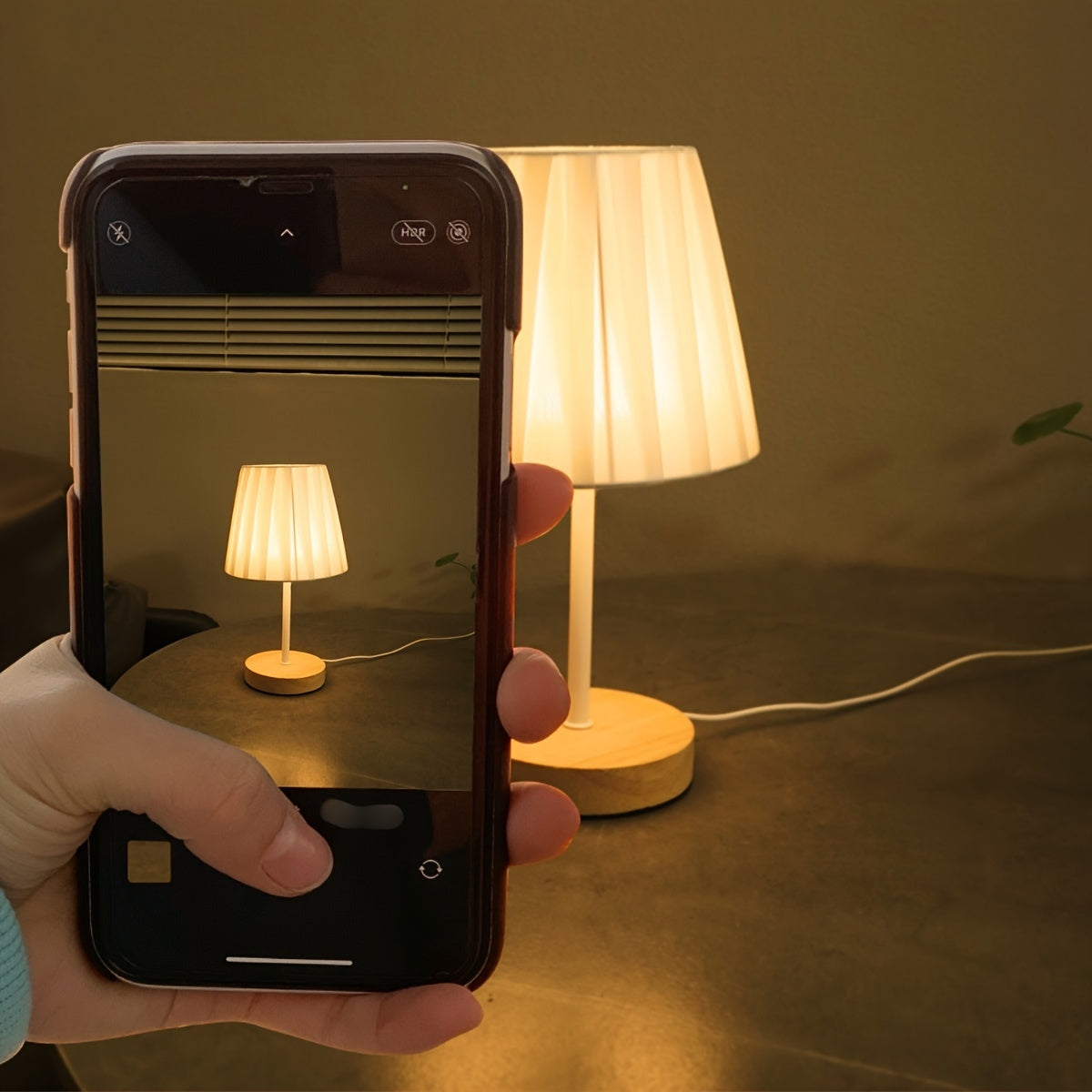 NordicLume - Elegant Wooden Table Lamp with USB Port