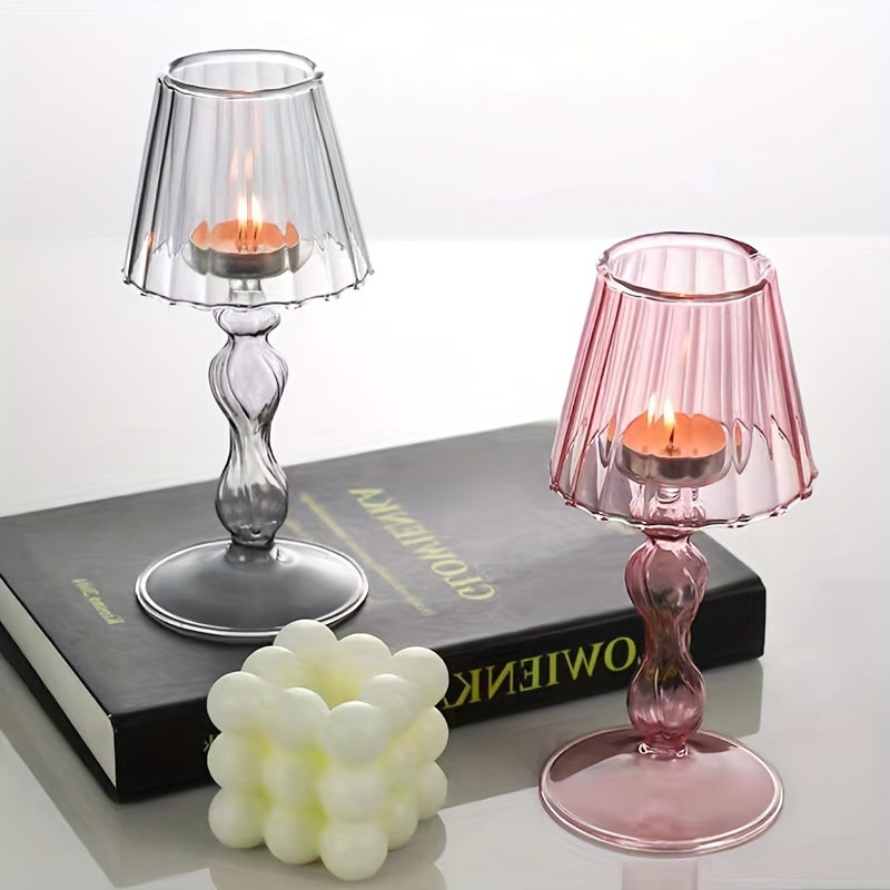 Vitresca - Luxury Glass Table Lamp & Candle Holder