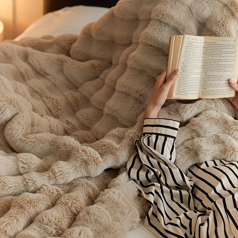 RoveWrap - Elegant Soft Durable Rabbit Fleece Throw