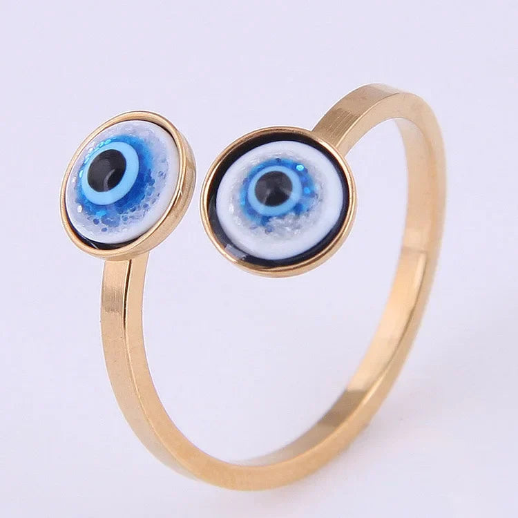 Esra - Bague réglable mauvais œil protection