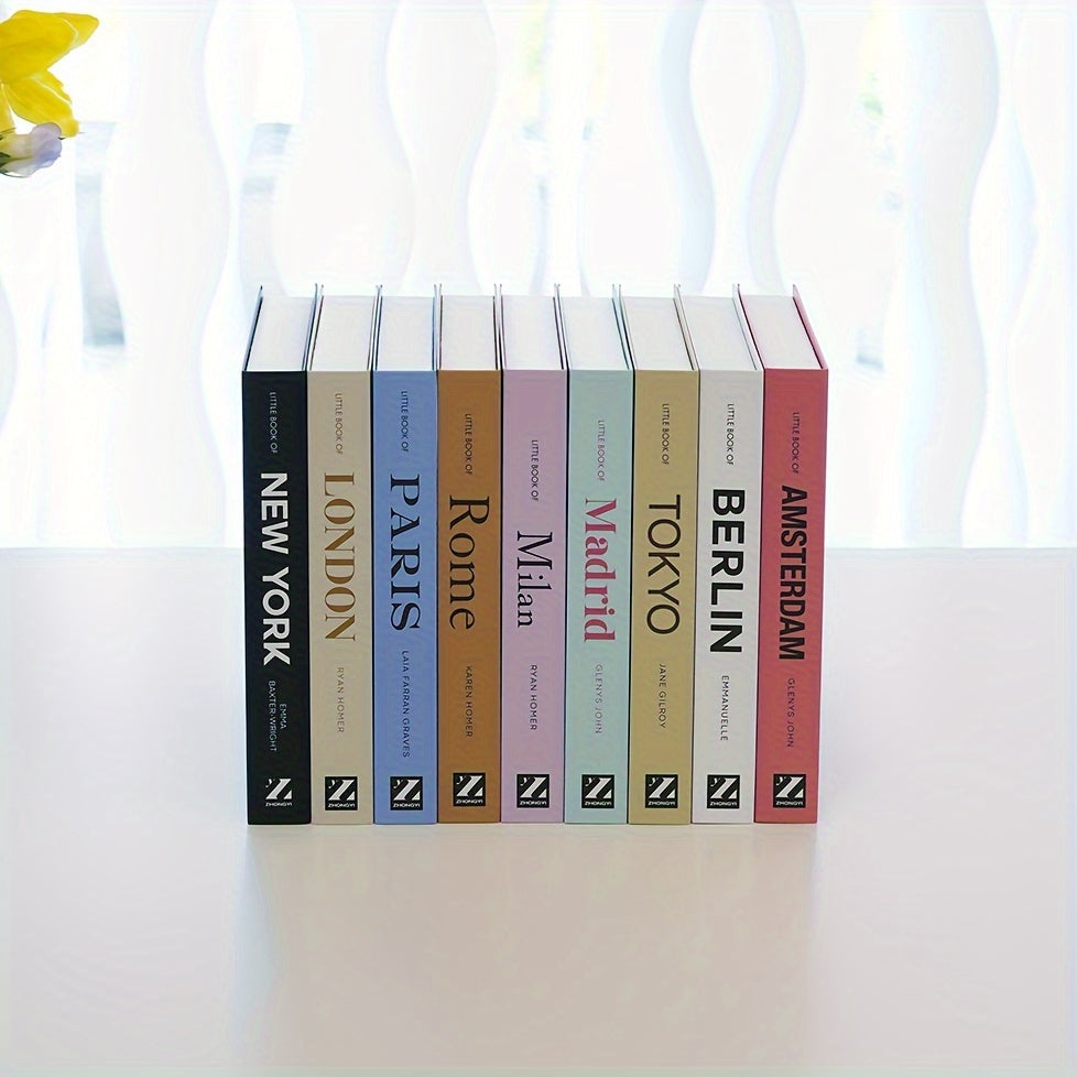 ChicBooks - Elegant Bookends with Classic Faux Books