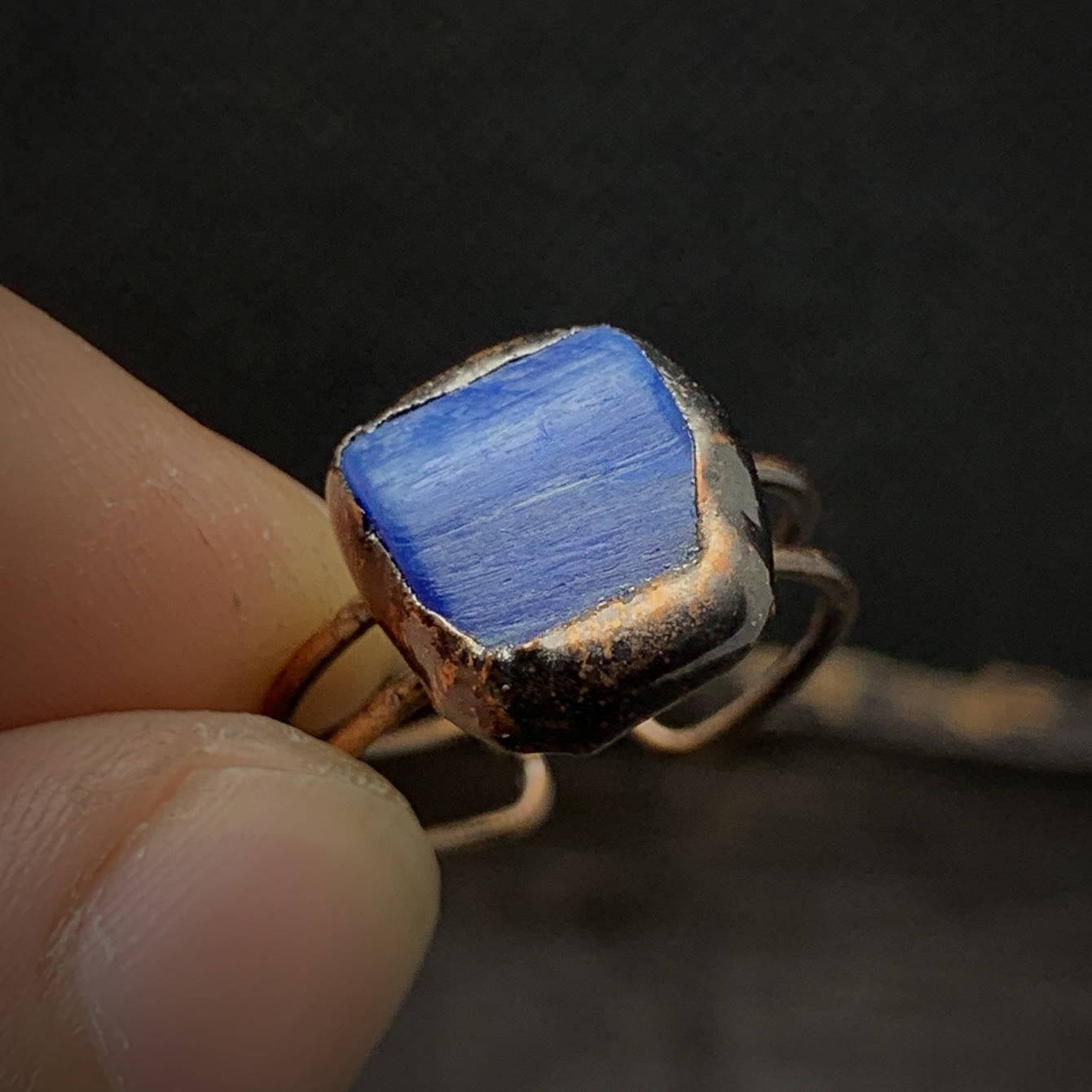 Selina - Bague pierre de naissance naturelle brute réglable