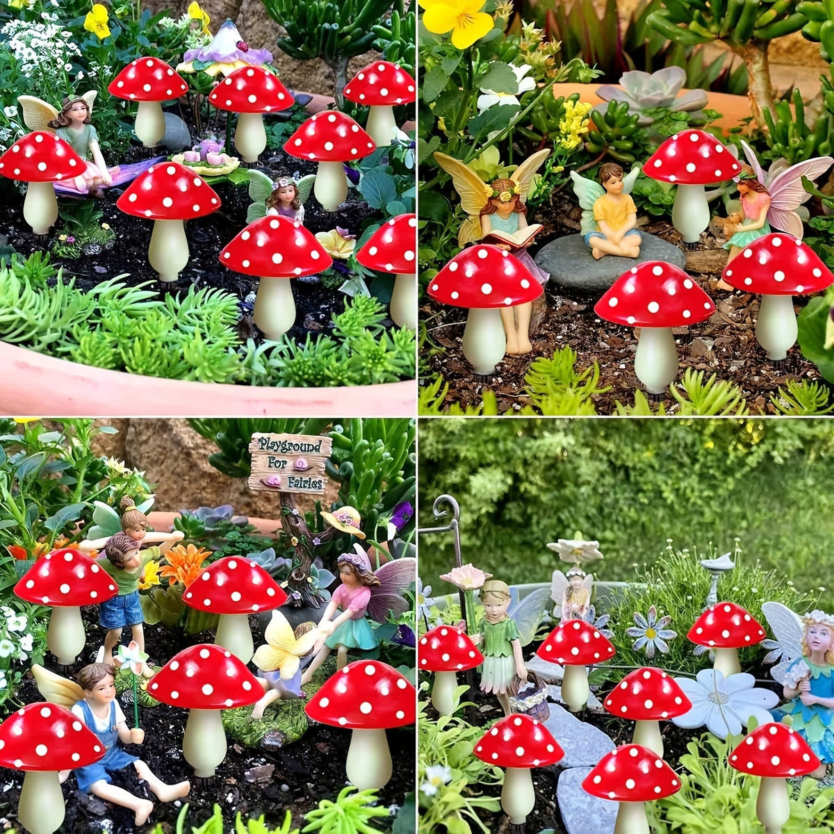 Arbogrove - Solar Mushroom Garden Lights with 8 Lighting Modes