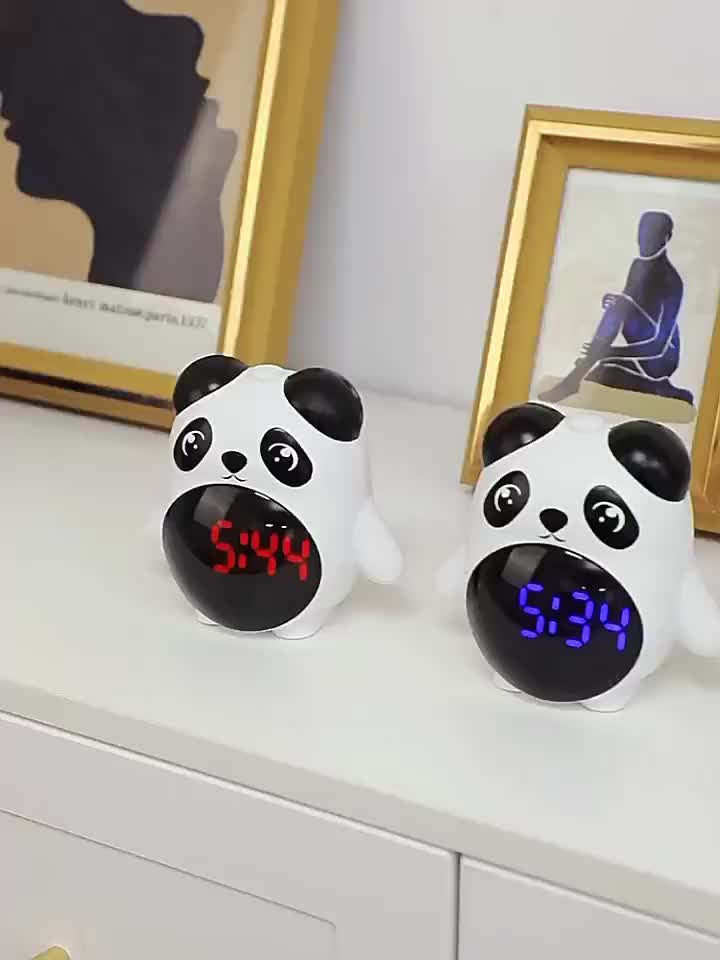 PandaGlow Clock - Rechargeable Panda Alarm Clock with Temperature Display