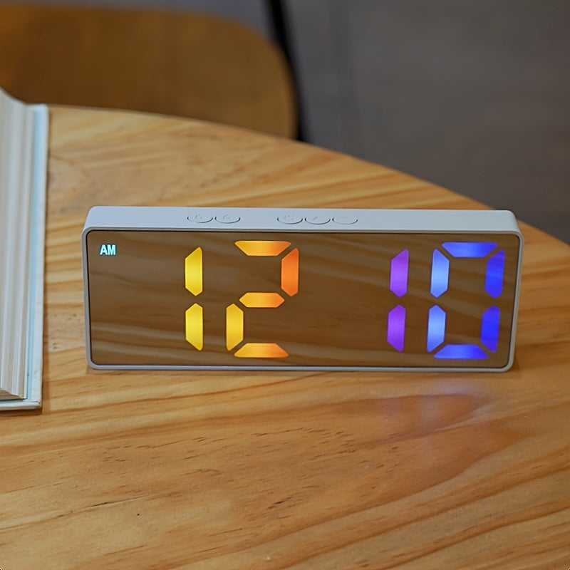 BrightTime Clock - Light-Up LED Alarm Clock with Date Display