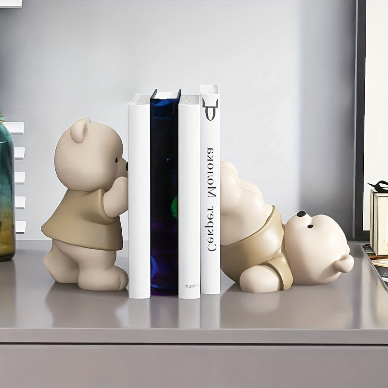 CharmingBear - Playful Resin Bookends for Decoration