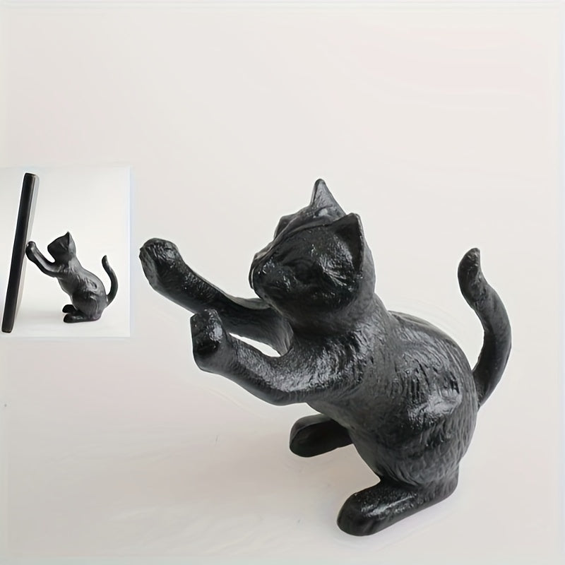 VintageCat - Cast Iron Bookends with Rustic Charm