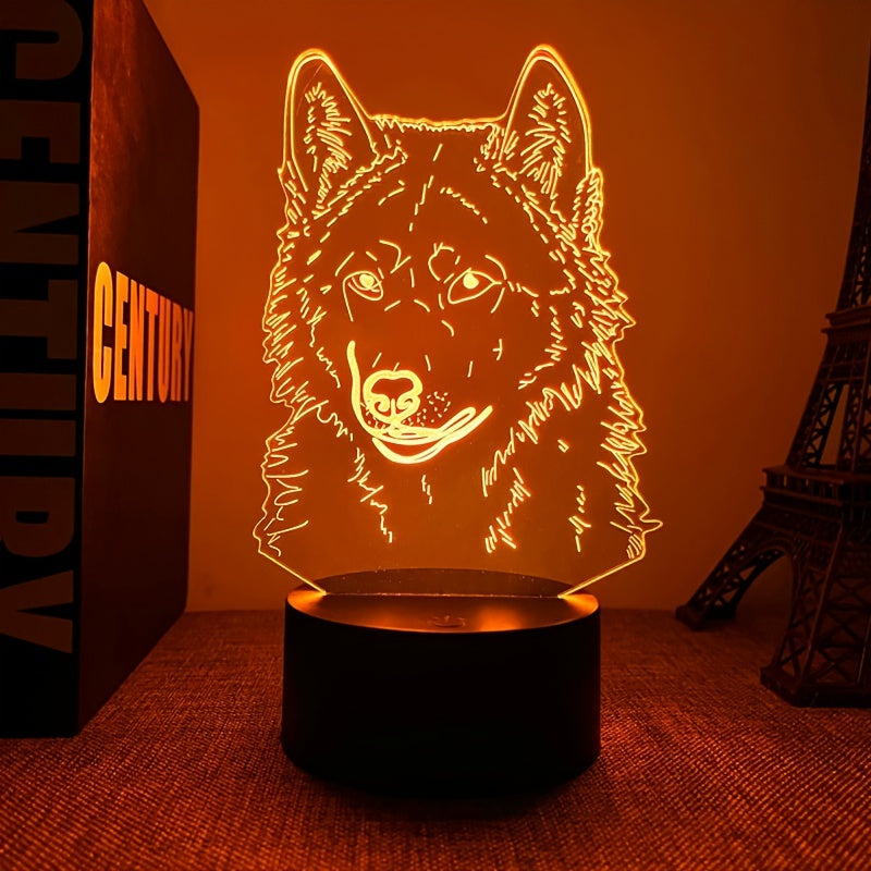WolfLicht - 3D Wolf Ambient Lamp with Touch Control