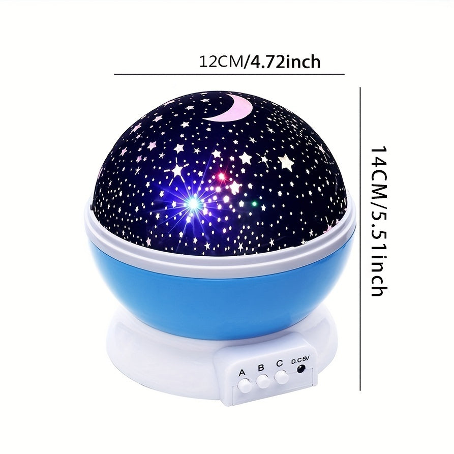StarryDream - Starry Sky Projector with 12 Colors and 360° Rotation