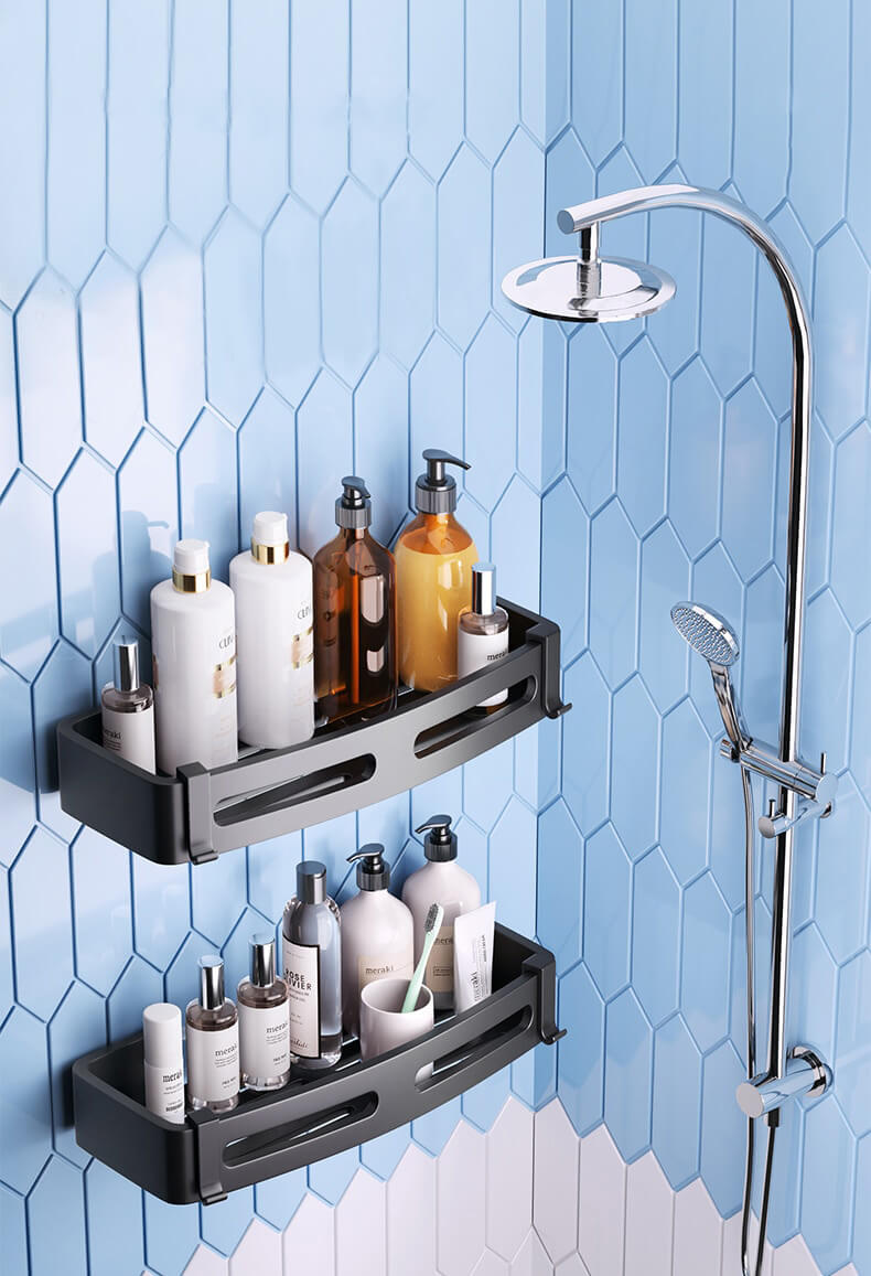 SilverCaddy - Stainless Steel Wall-Mounted Shower Shelf