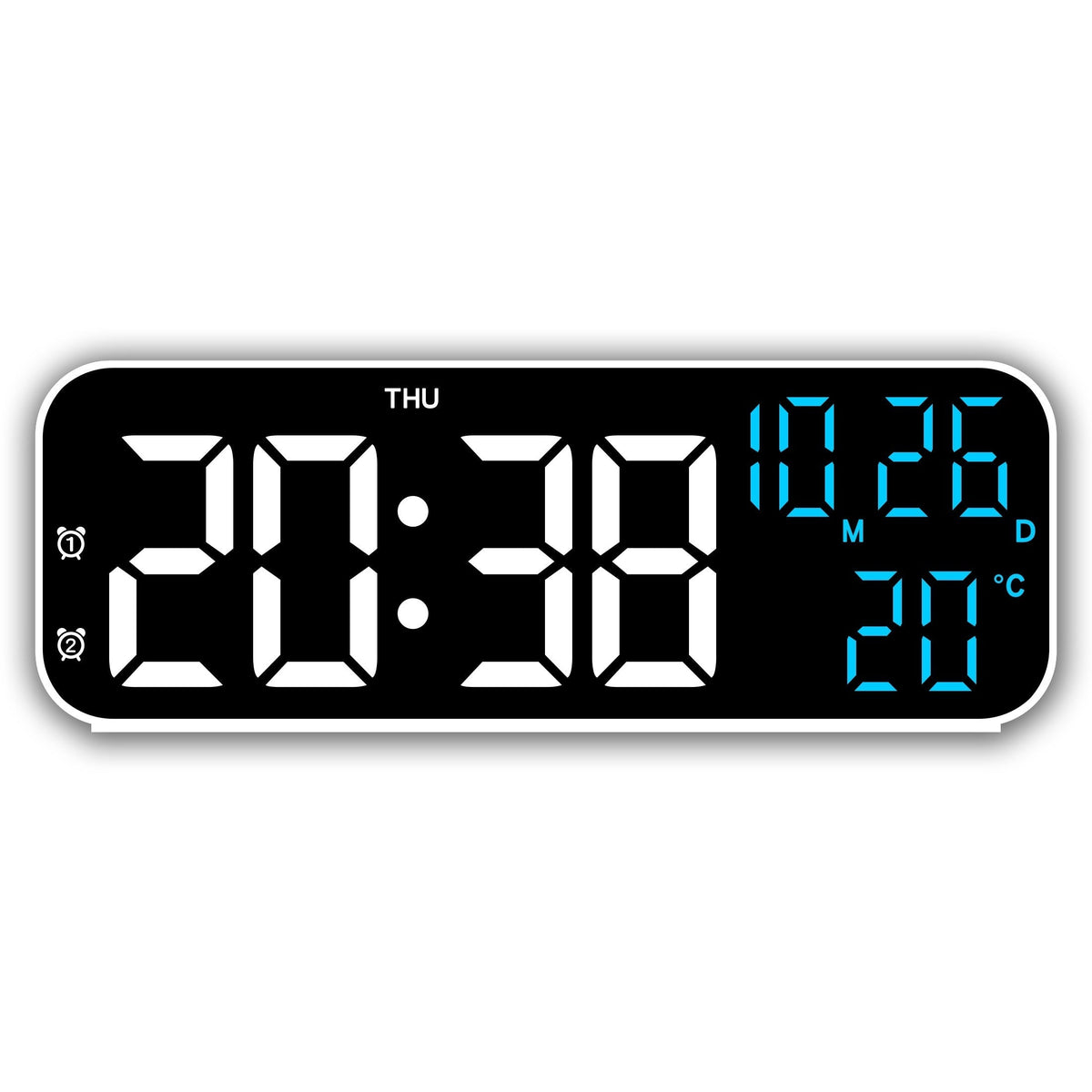 DeskTime - Elegant USB Digital Clock with Date and Temperature
