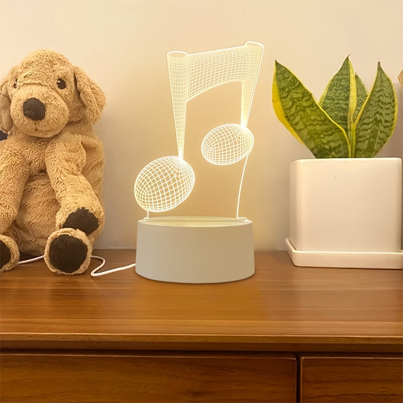 LumiNote - 3D LED Music Note Night Light
