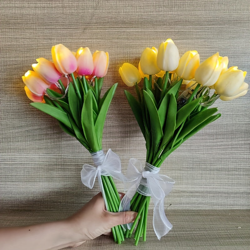 LumiBloom - Bouquet of 10 LED Tulip Table Lamps