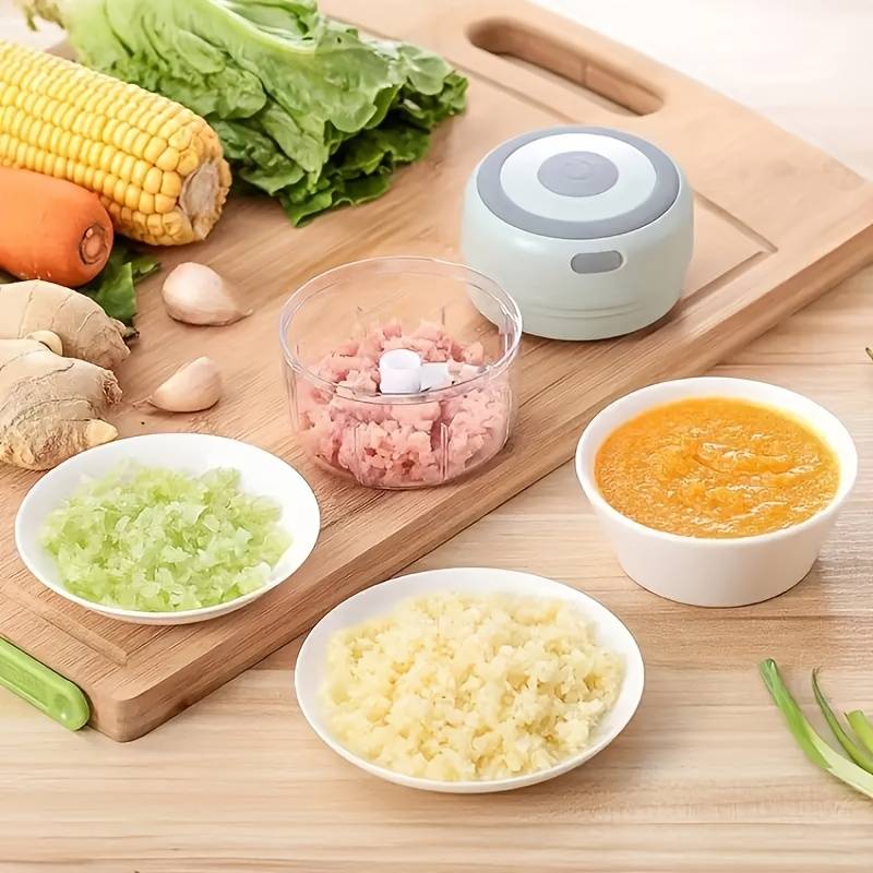 Zarina Cutter - Mini Hachoir Électrique Sans Fil pour Légumes et Viande