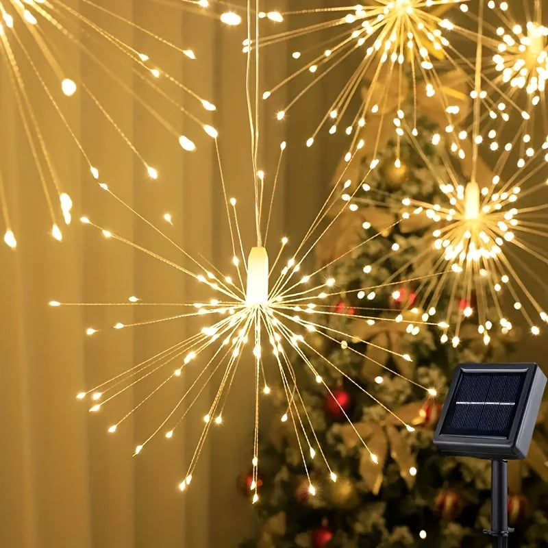 Ryvine - 90-Bulb Solar LED Garden String Lights