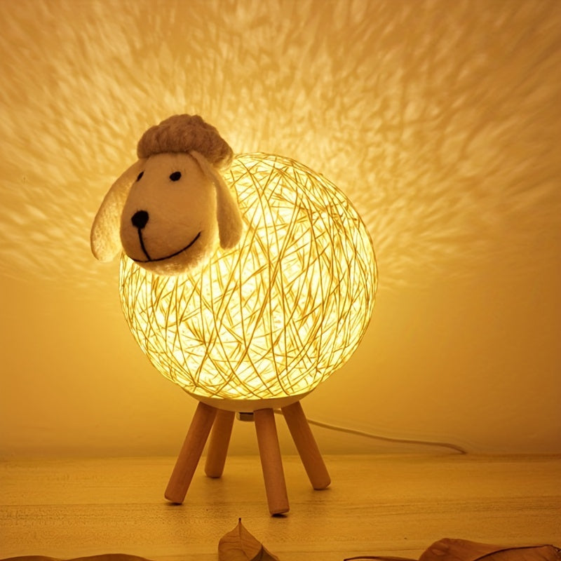 SheepGlow Lamp - Dimmable USB Sheep-Shaped Night Light