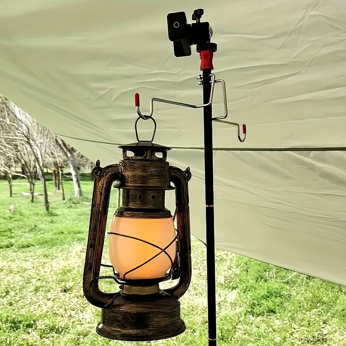 RetroGlow Lantern - Vintage LED Lantern with Flame Effect
