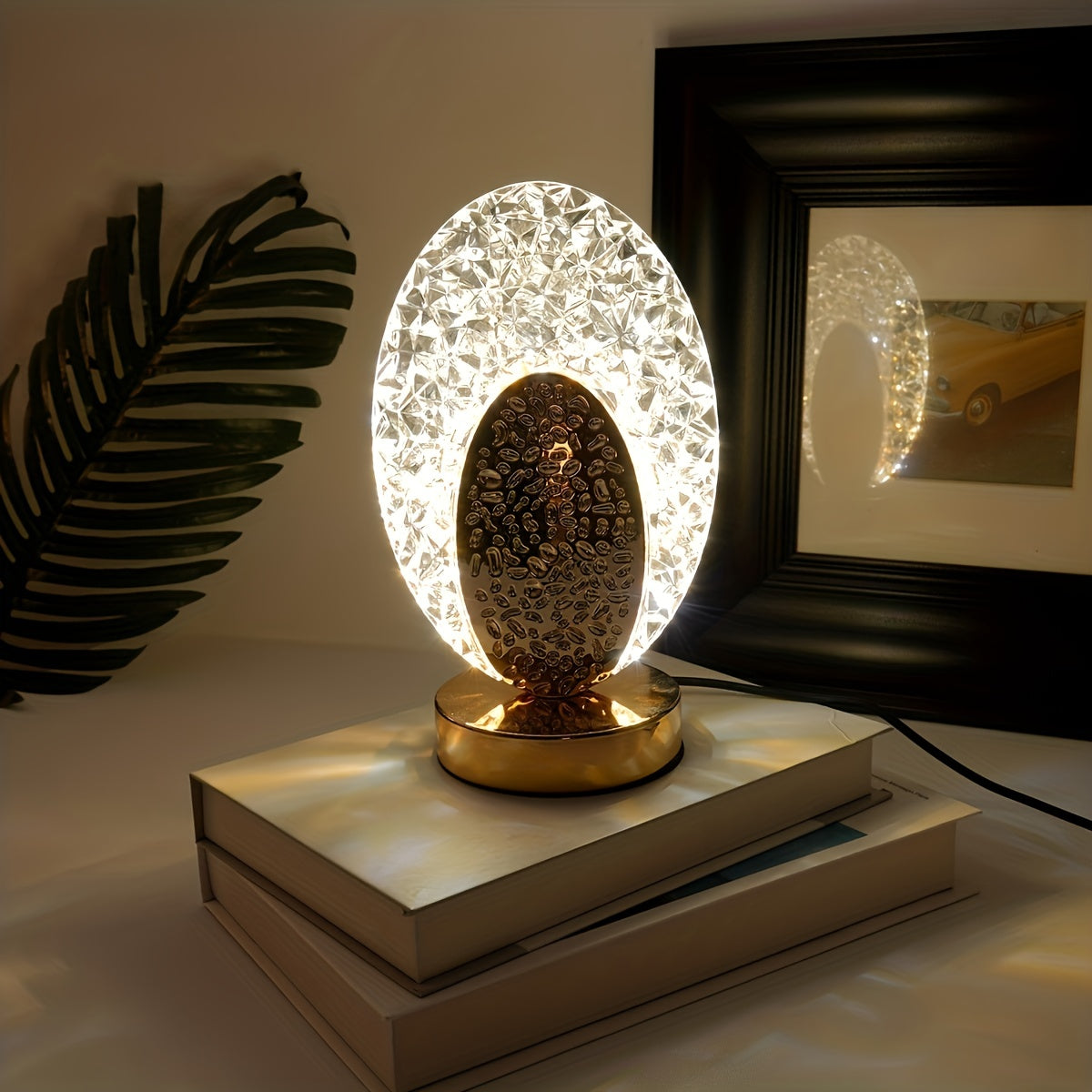 FeatherLamp - Touch-Control USB Table Lamp with Feather Design