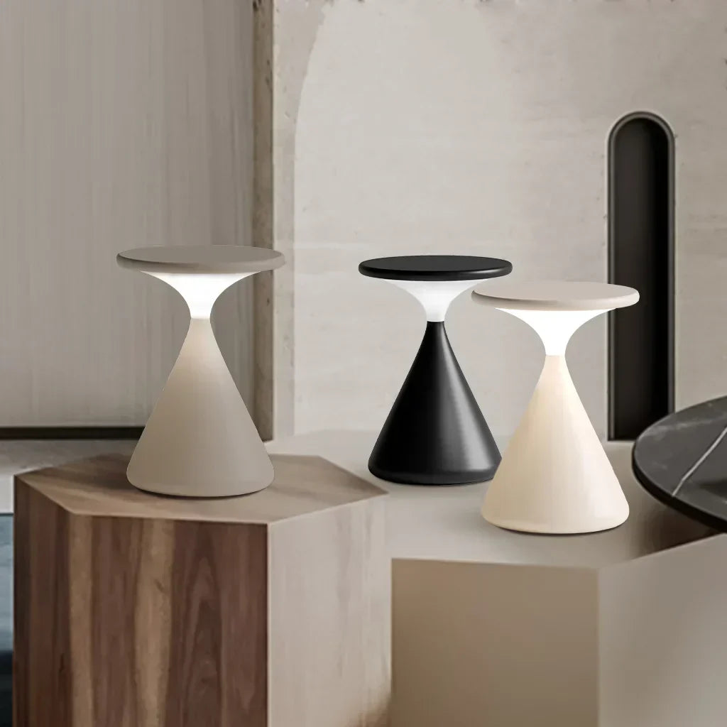 AéroLumi - Wireless Hourglass Lamp with Elegant Design