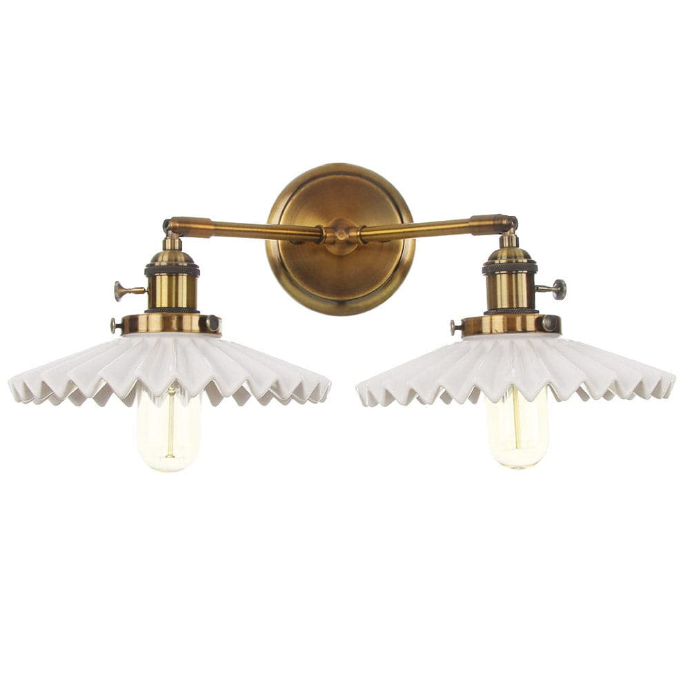 Oaurelia - Ceramic Double-Light Wall Sconce
