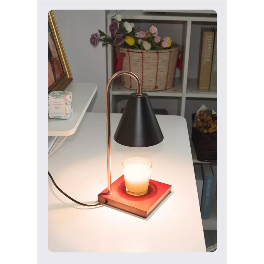 SophiaGlow - Chauffe-Bougie Stylé Éclairage Ambiance