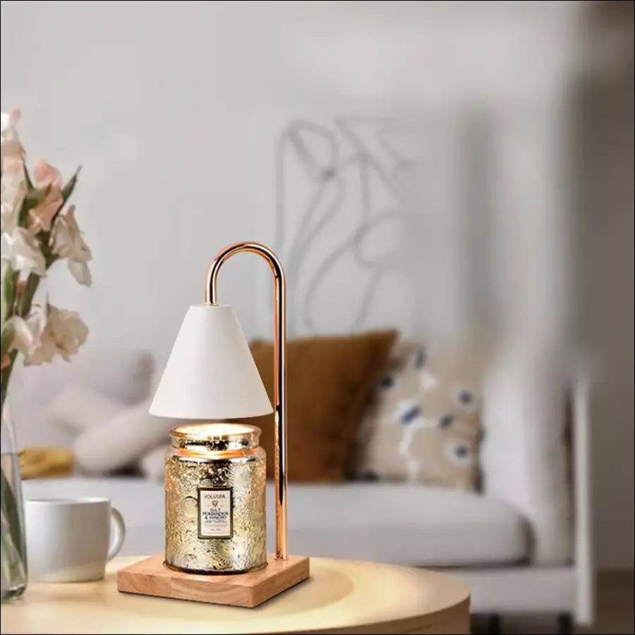 SophiaGlow - Chauffe-Bougie Stylé Éclairage Ambiance