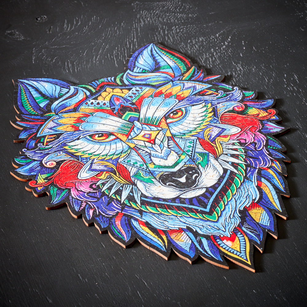 MajesticWolf Puzzle - Premium Wooden Wolf Jigsaw Puzzle