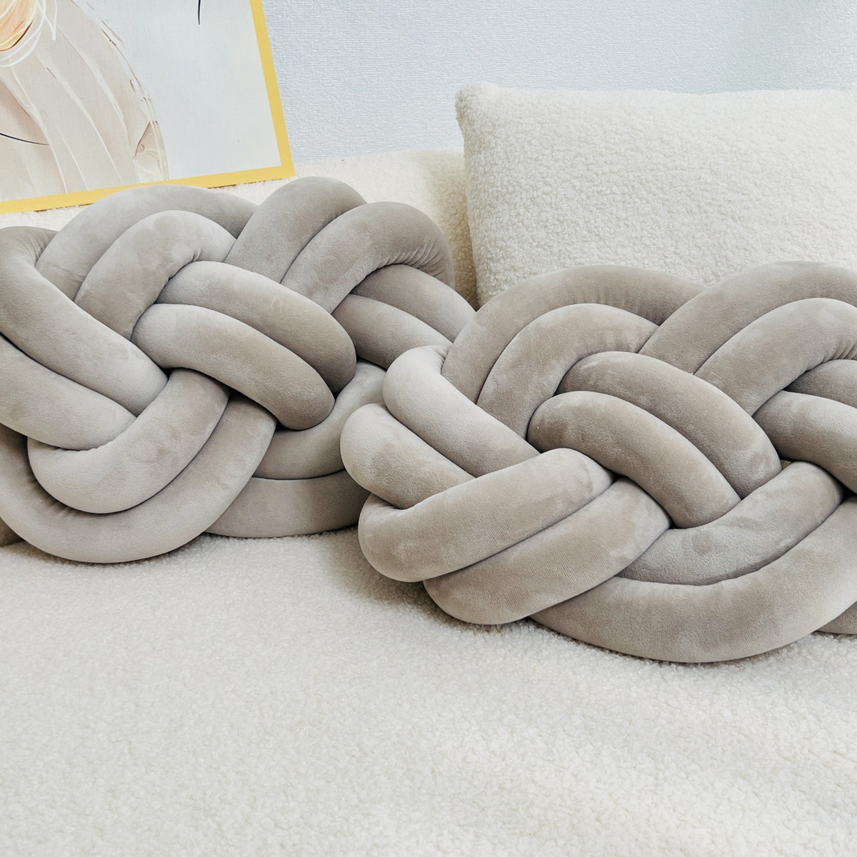 ComfortCloud Cushions - Plush Button-Tufted Throw Pillows