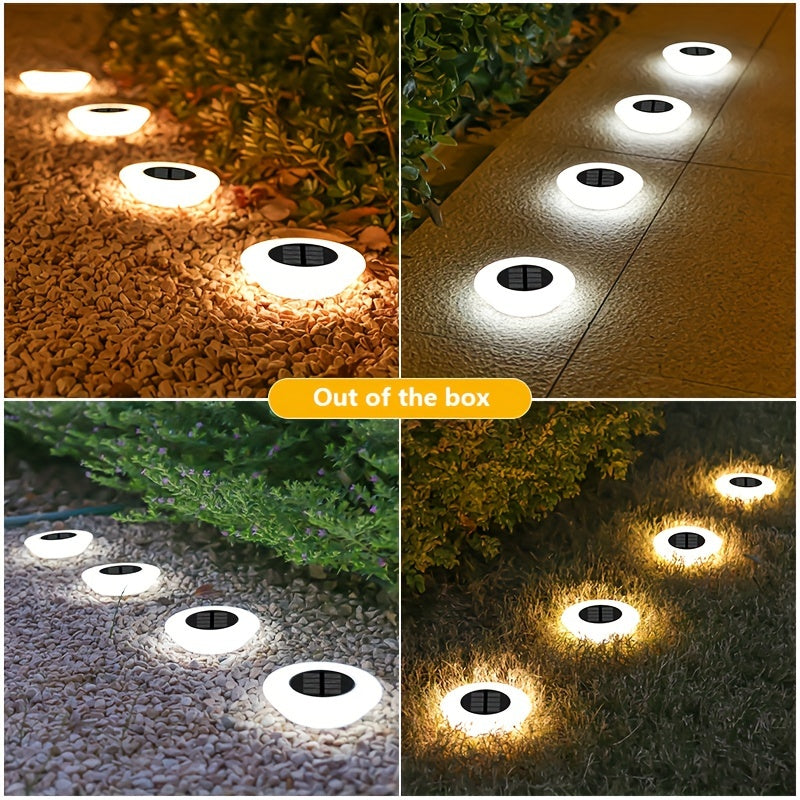 SolarLuxe - Set of 4 Waterproof Solar Garden Lights