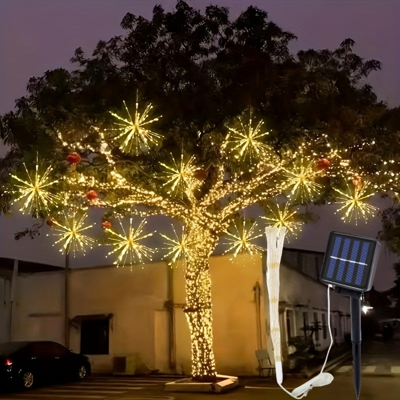 Ryvine - 90-Bulb Solar LED Garden String Lights