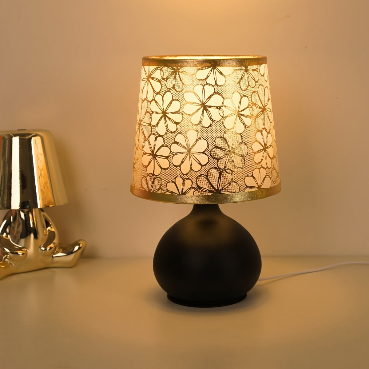 RetroLamp - Scandinavian Fabric Table Lamp with USB Port