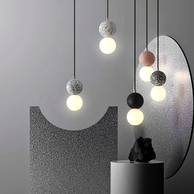 Aurora Glow - Luxury LED Pendant in Black and White