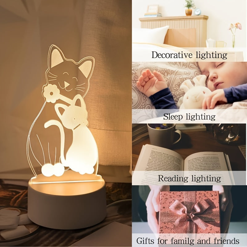 GlowPair - Art Deco Glass Night Light for the Bedroom