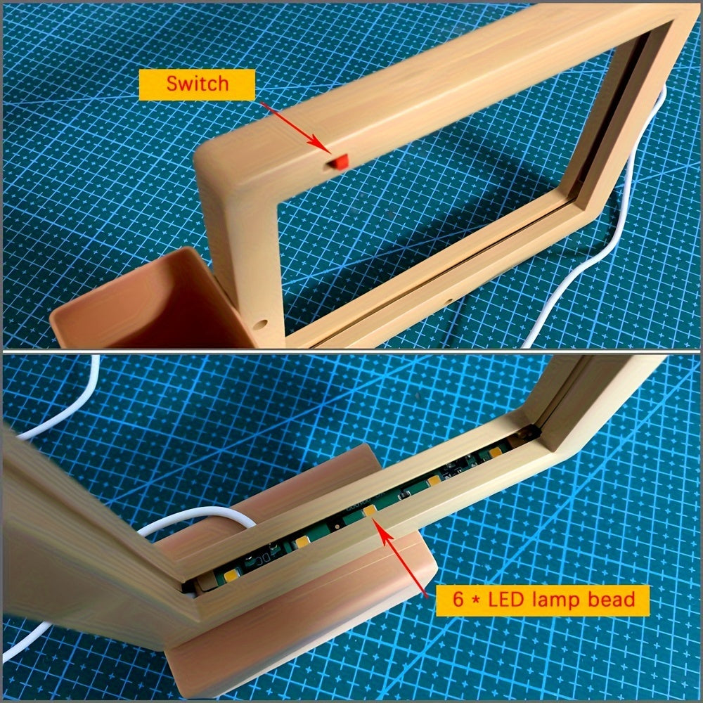 GlowBoard - Illuminated USB Night Light with Message Board
