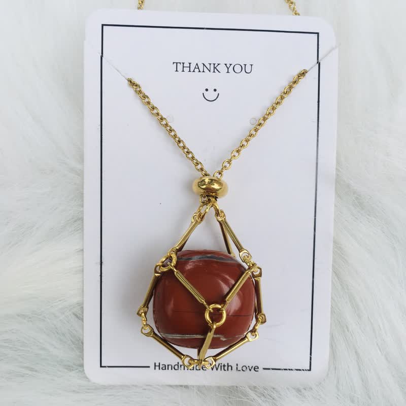 Iris - Collier petite monture en cristal naturel