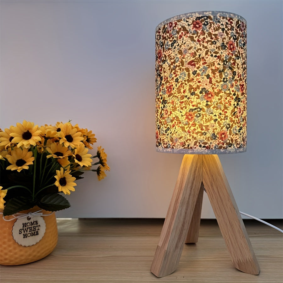 HoutLicht - Minimalist Wooden Table Lamp with USB Port