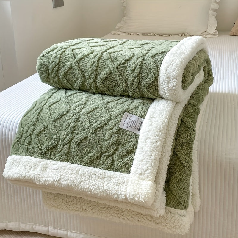 HearthWeave - Reversible Fleece Throw Blanket for Cozy Comfort