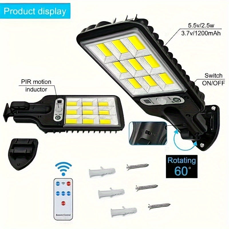 SolarBeam Light - Motion-Sensor Solar LED Floodlight