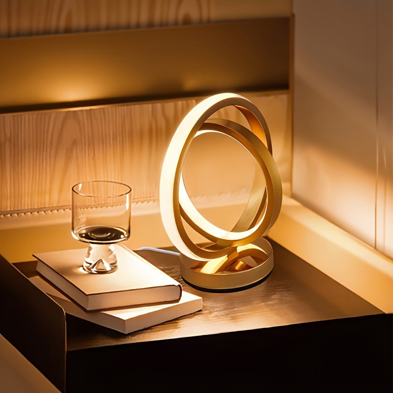 LumiSunset - Elegant Dimmable USB Table Lamp