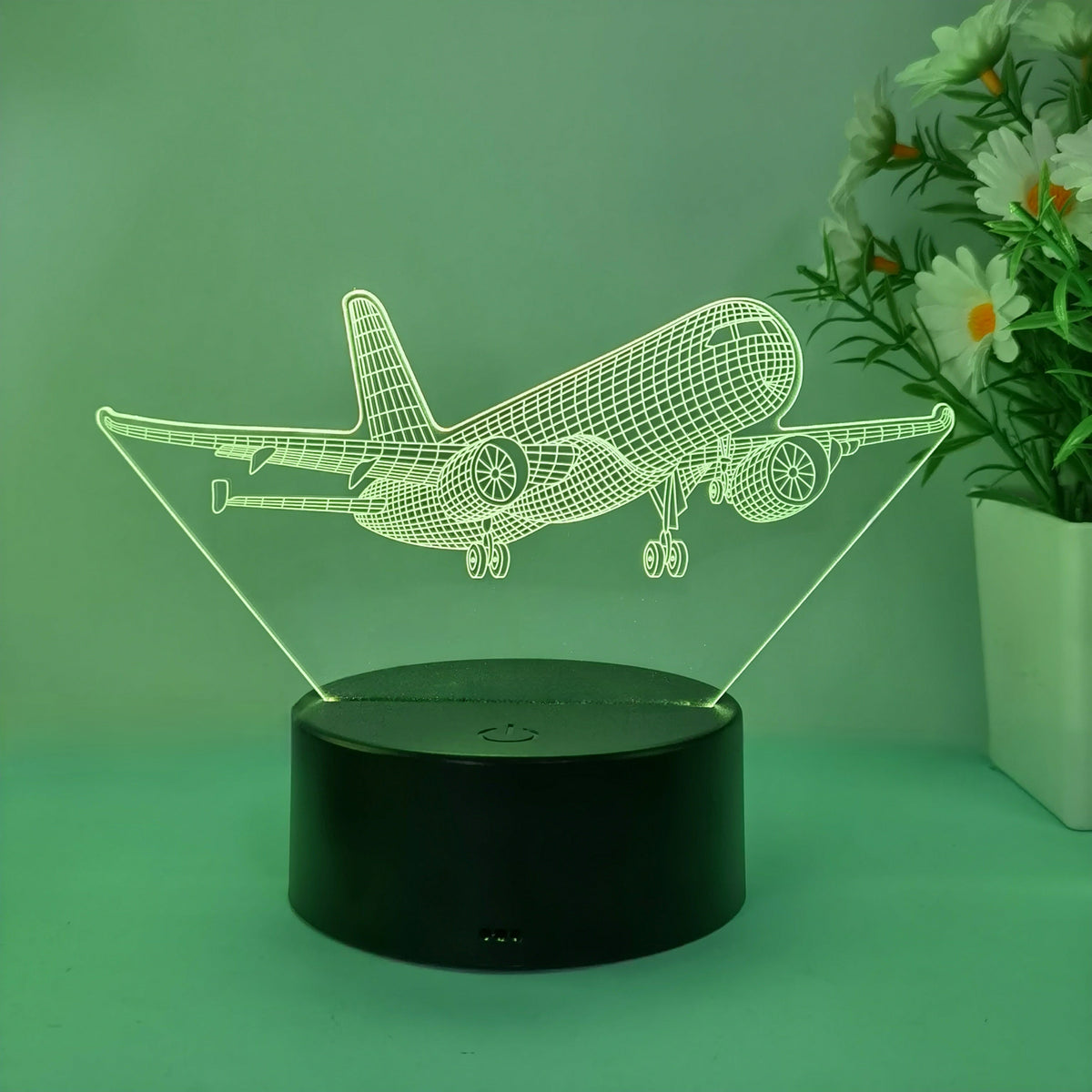 SkyGlow - 3D Airplane LED Night Light with USB Power