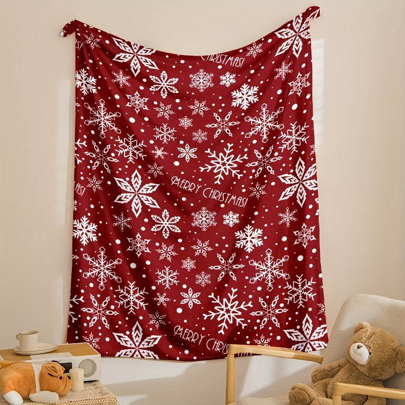 FestiveSnuggle - Soft & Cozy Christmas Fleece Throw Blanket