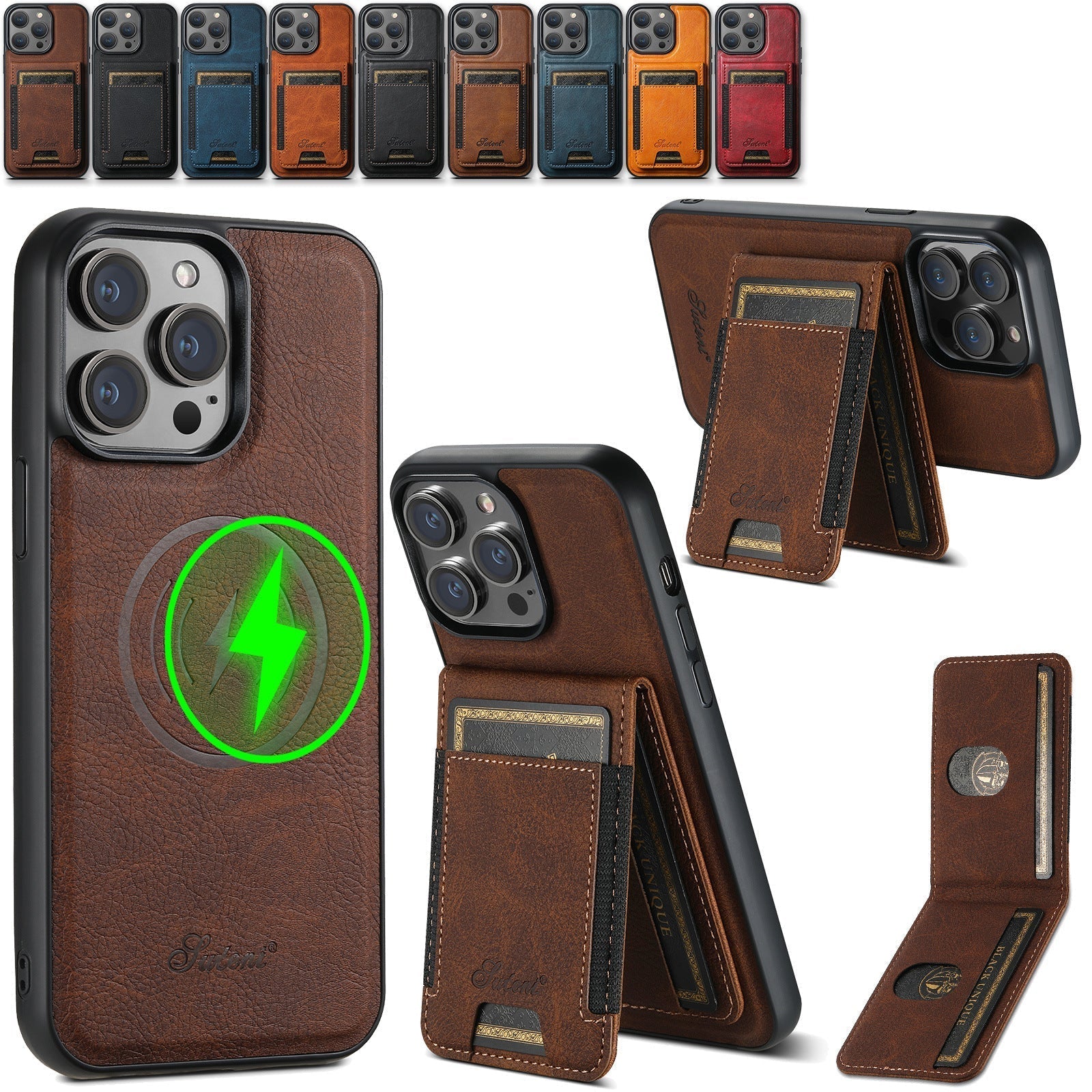 LuxLeather Case - Coque Cuir Élégante avec MagSafe