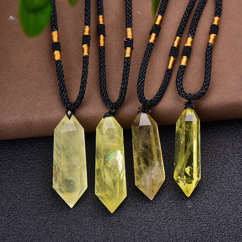 Lyra - Collier cristal améthyste guérissant naturel